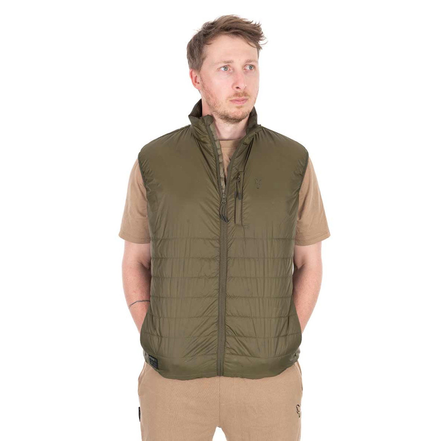 Елек Fox Olive Quilted 100 Gilet CFX483