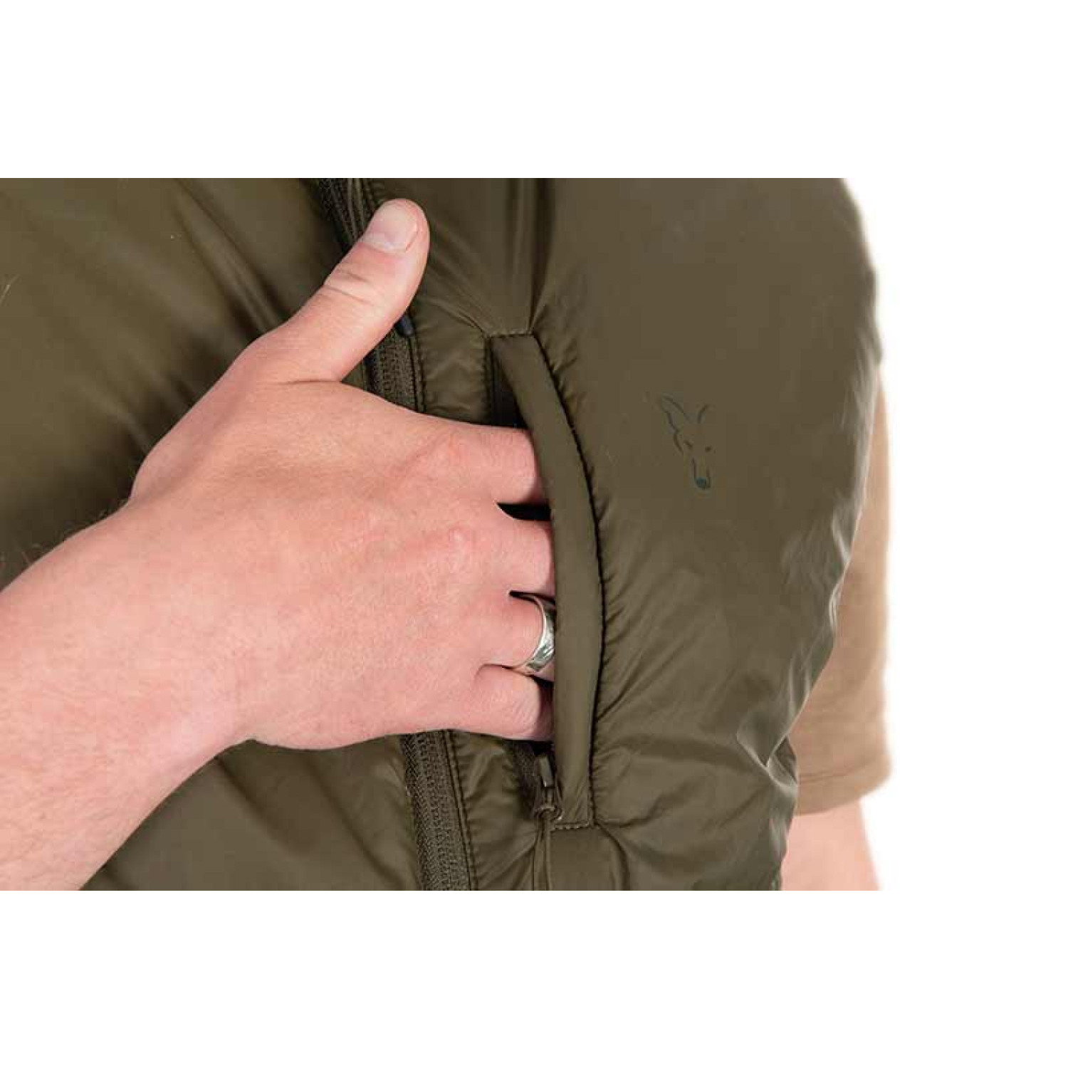 Елек Fox Olive Quilted 100 Gilet CFX483
