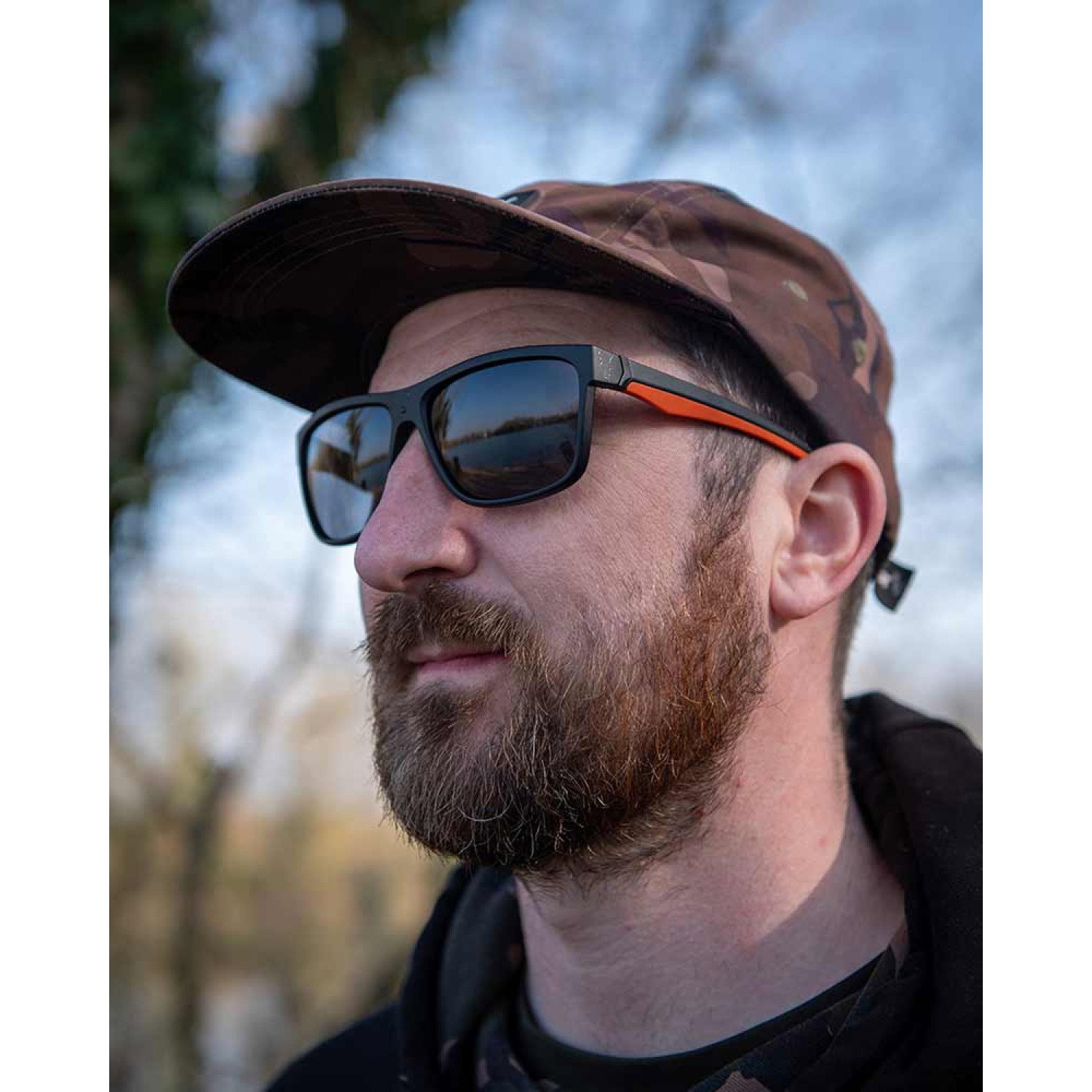 Очила Fox Collection Black & Orange Shades - Grey Lens CSN054