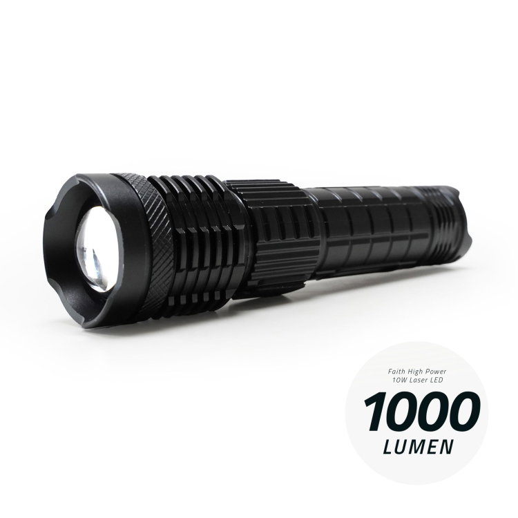 Фенер Faith High Power 10W Laser LED Flashlight Rechargeable 962889
