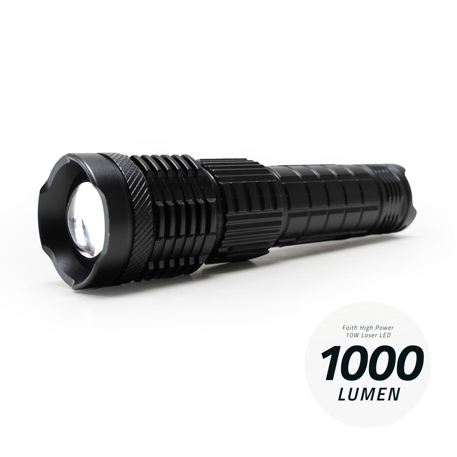 Фенер Faith High Power 10W Laser LED Flashlight Rechargeable 962889