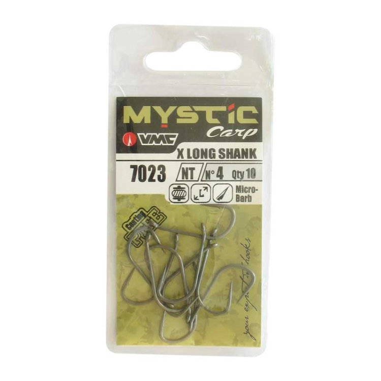 Куки VMC 7023 NT Mystic Carp Carp Long Straight Shank 935507