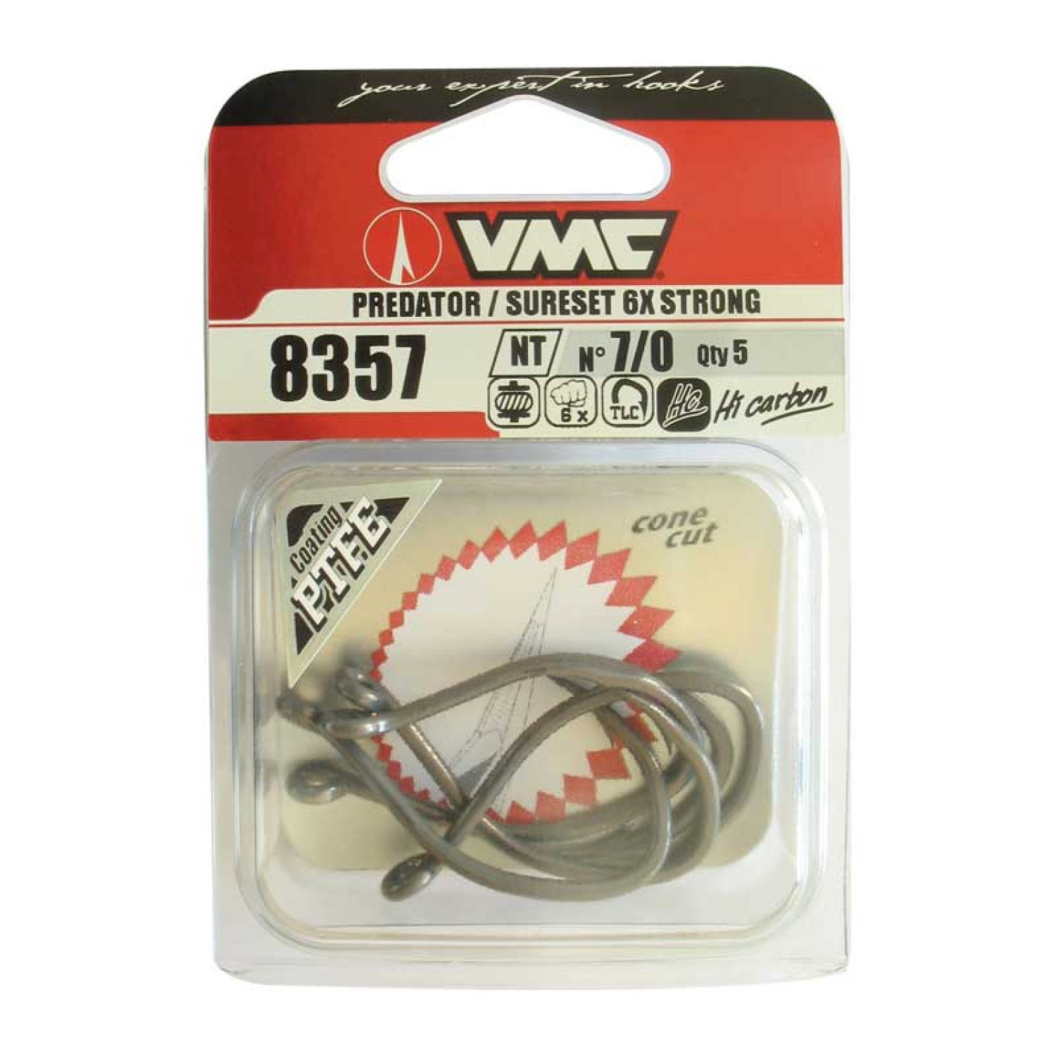 Куки VMC 8357 NT 6X Strong Livebait / Catfish Hook 935518