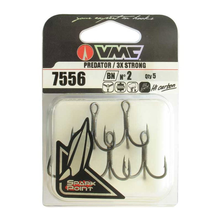 Тройни куки VMC 7556 BN 75' Series Needle Point 3X-Strong Treble 935486