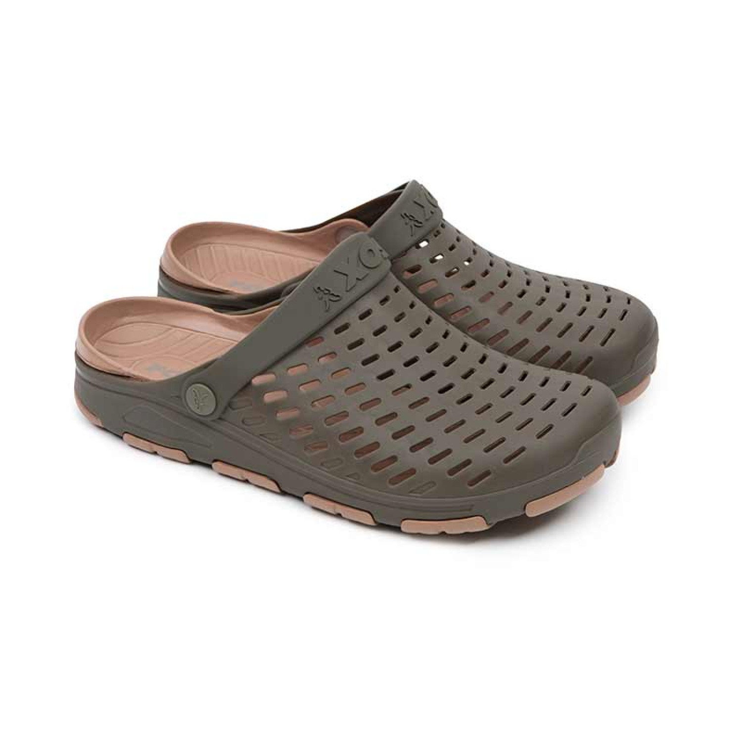 Чехли Fox Khaki Clogs CFW210