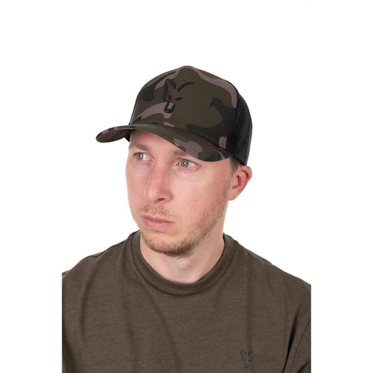 Шапка Fox Black / Camo Trucker CHH042