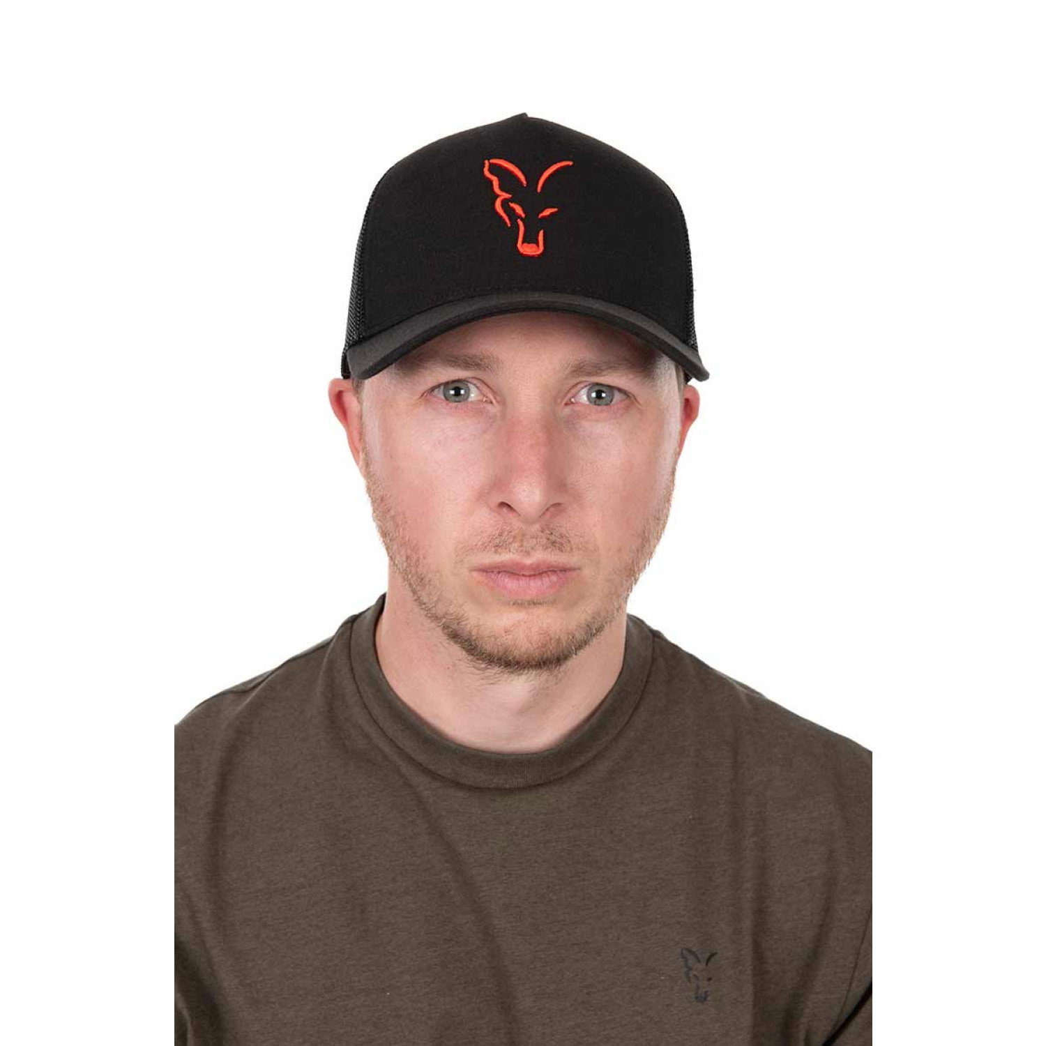 Шапка Fox Collection Trucker Cap Black/Orange CHH034