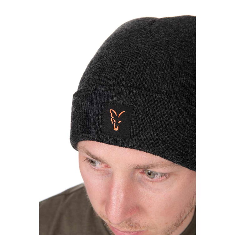Шапка Fox Collection Beanie, Black/Orange CHH038