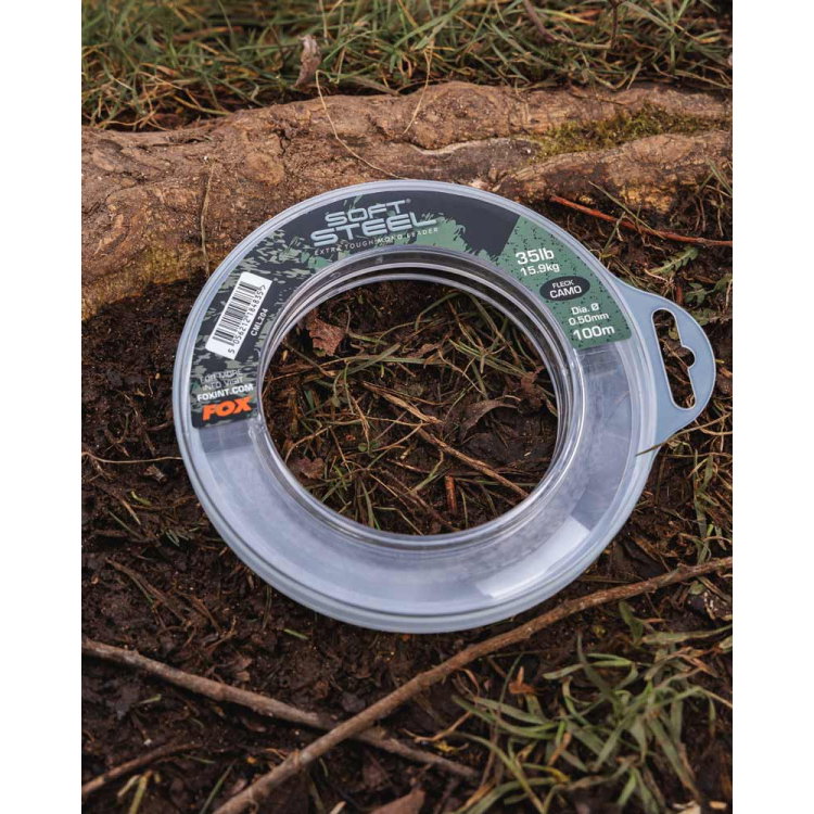 Шок лидер Fox Soft Steel Fleck Camo Leader CML205