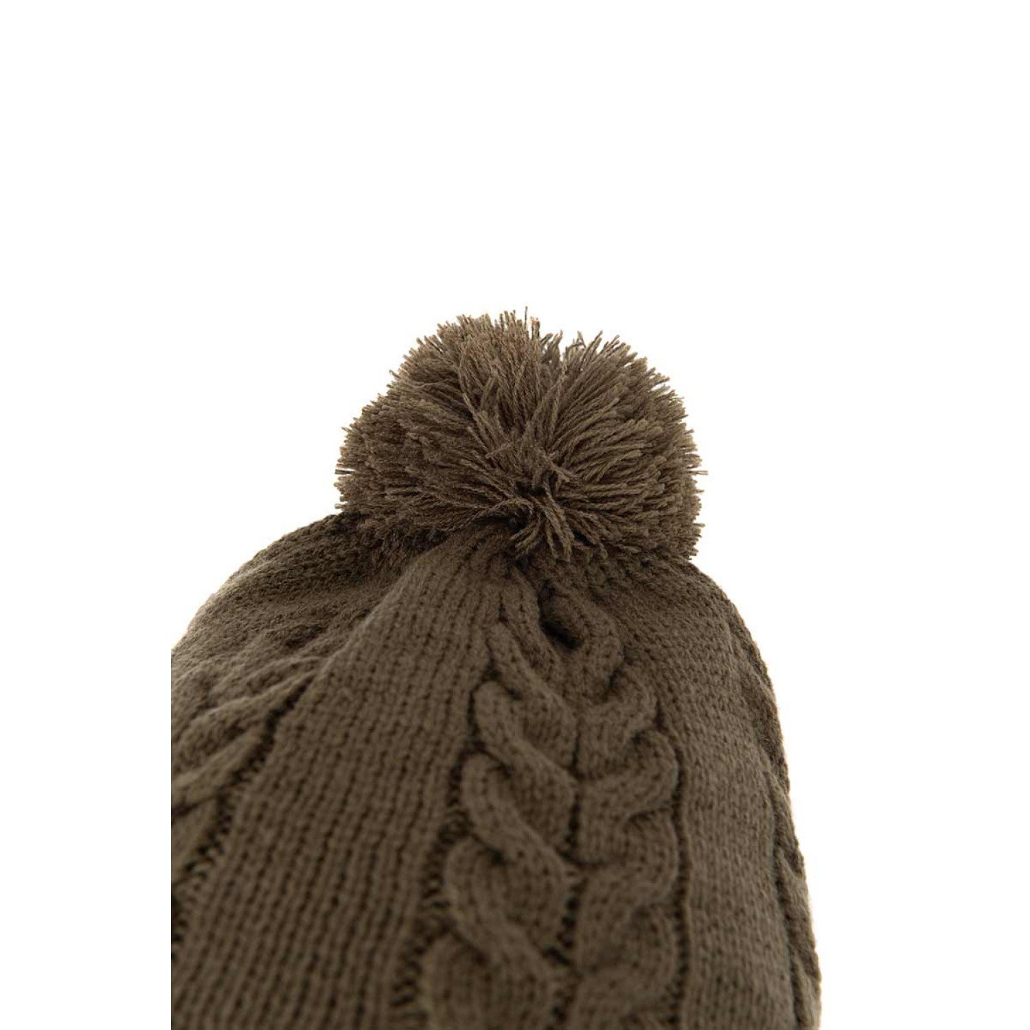Шапка Fox Khaki Knitted Bobble CHH048