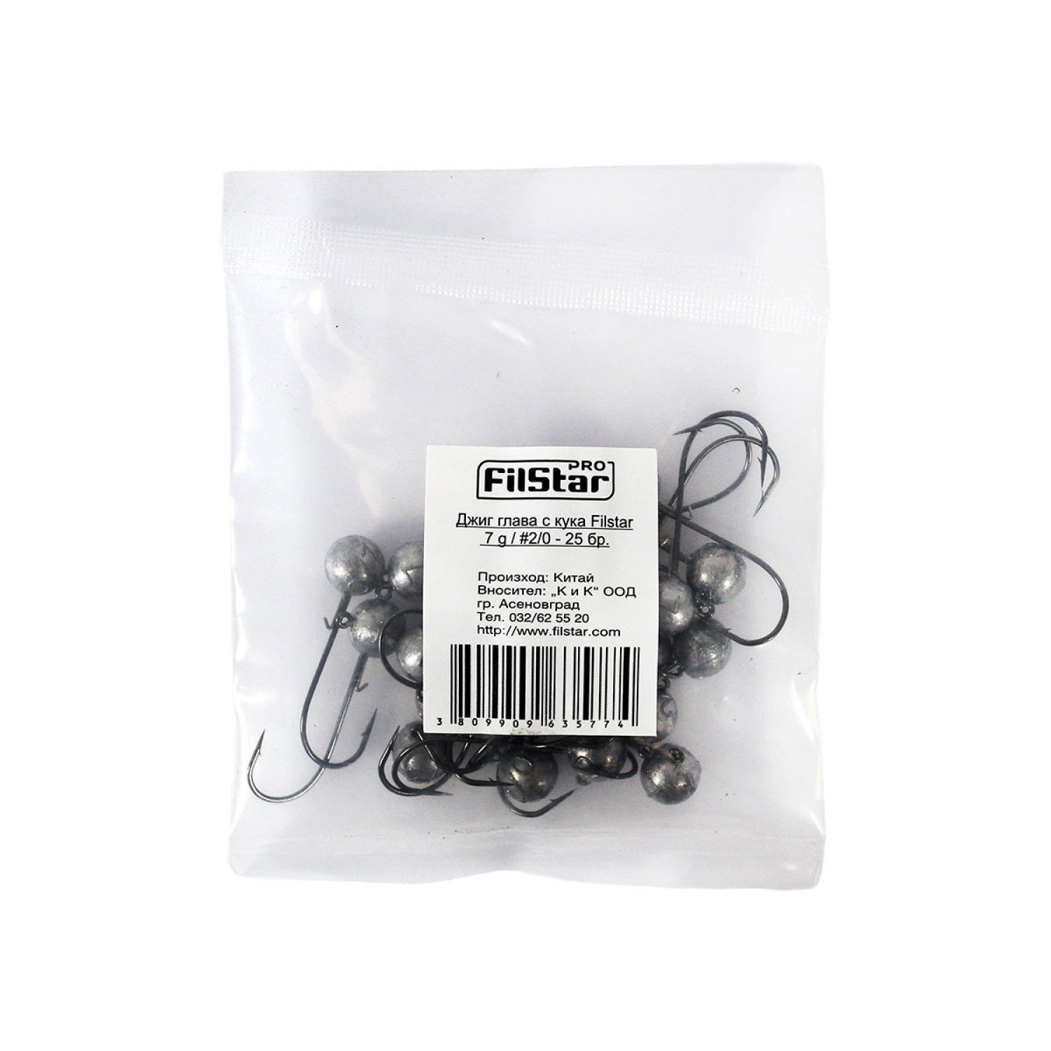 Джиг глава с кука Filstar Eco Pack 25 бр. 963576