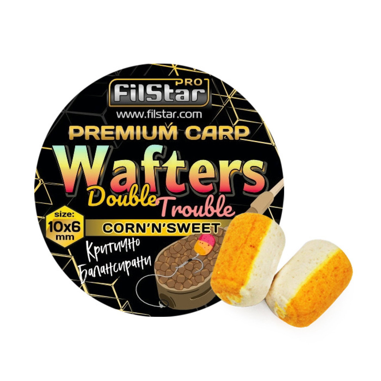 Дъмбели за фидер Double Trouble Wafters FilStar Premium Carp 962780