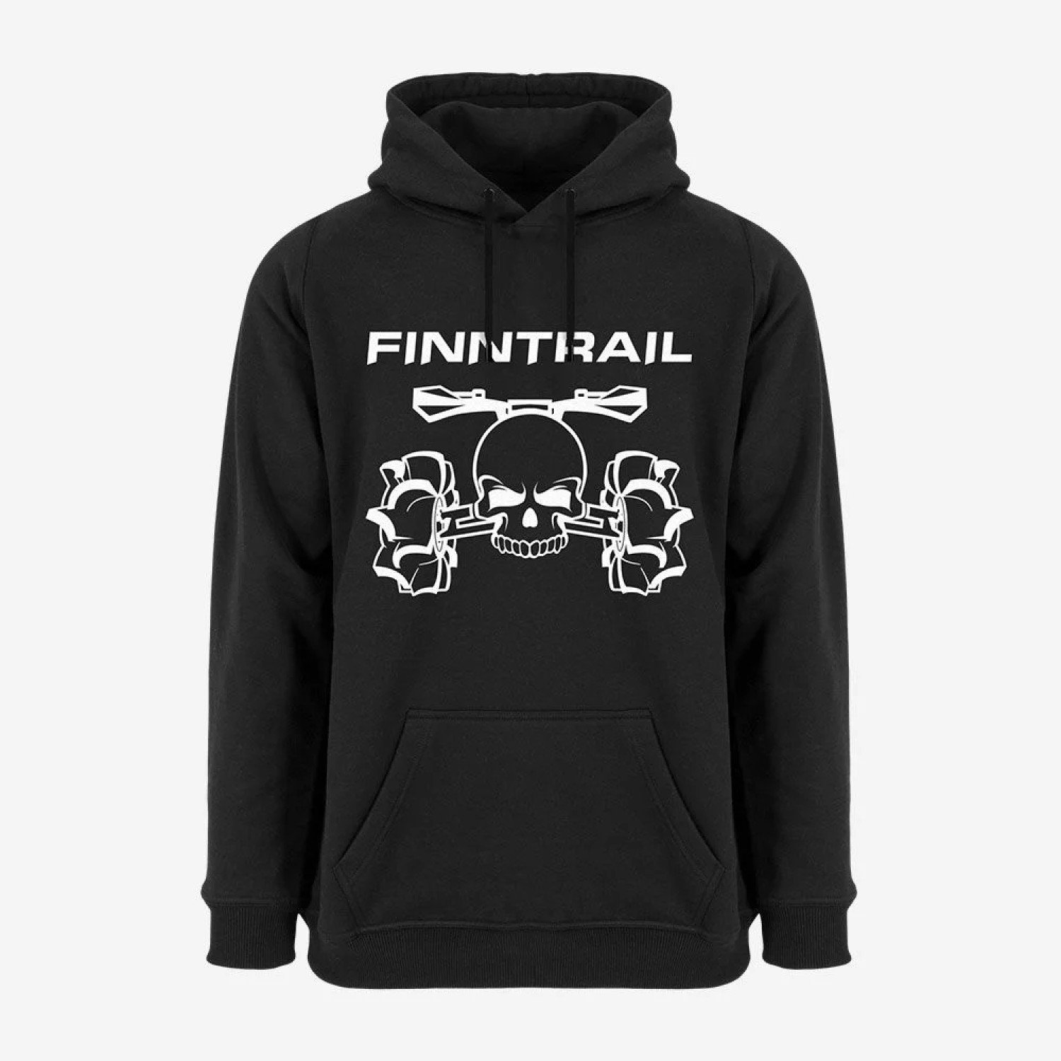 Hoody ATV skull 6807 Black XXL