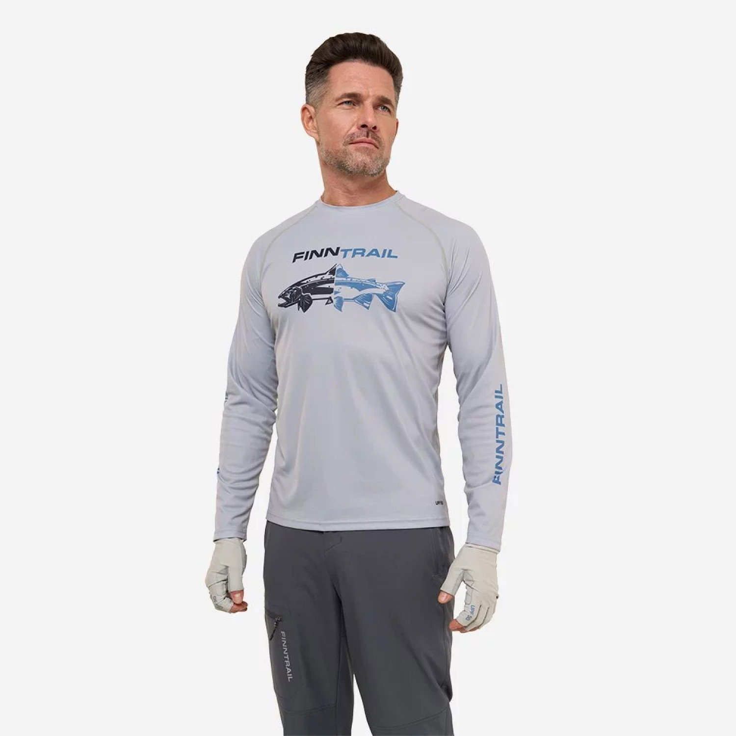 longsleeve Wave Fish 6611 Grey S