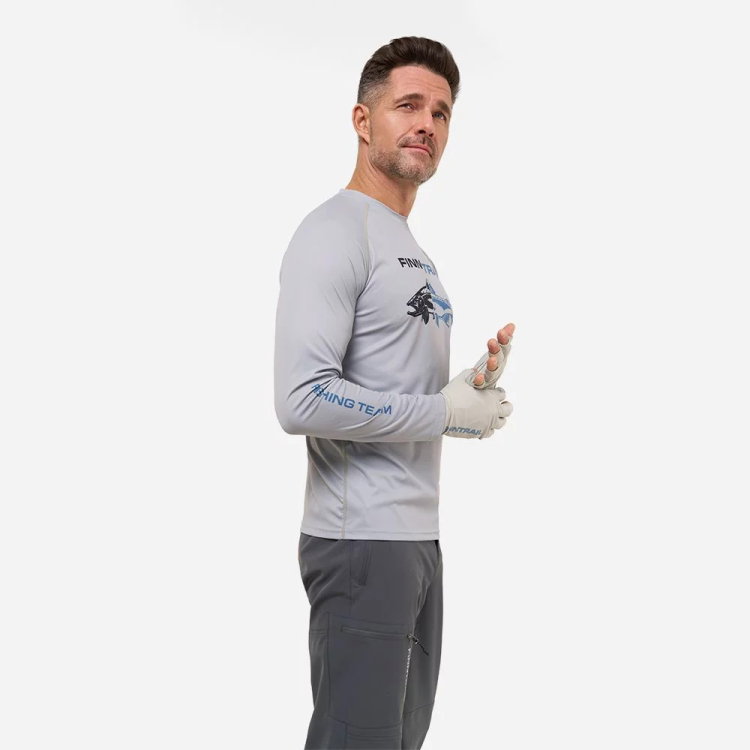 longsleeve Wave Fish 6611 Grey S