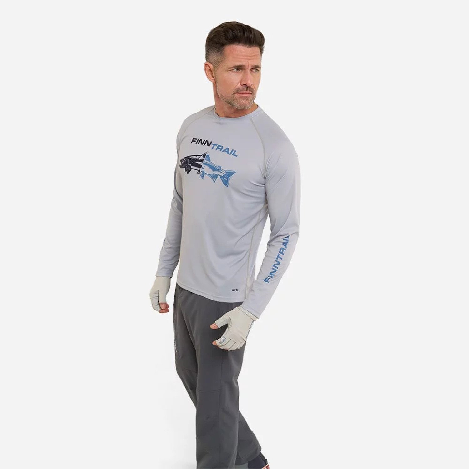 longsleeve Wave Fish 6611 Grey S