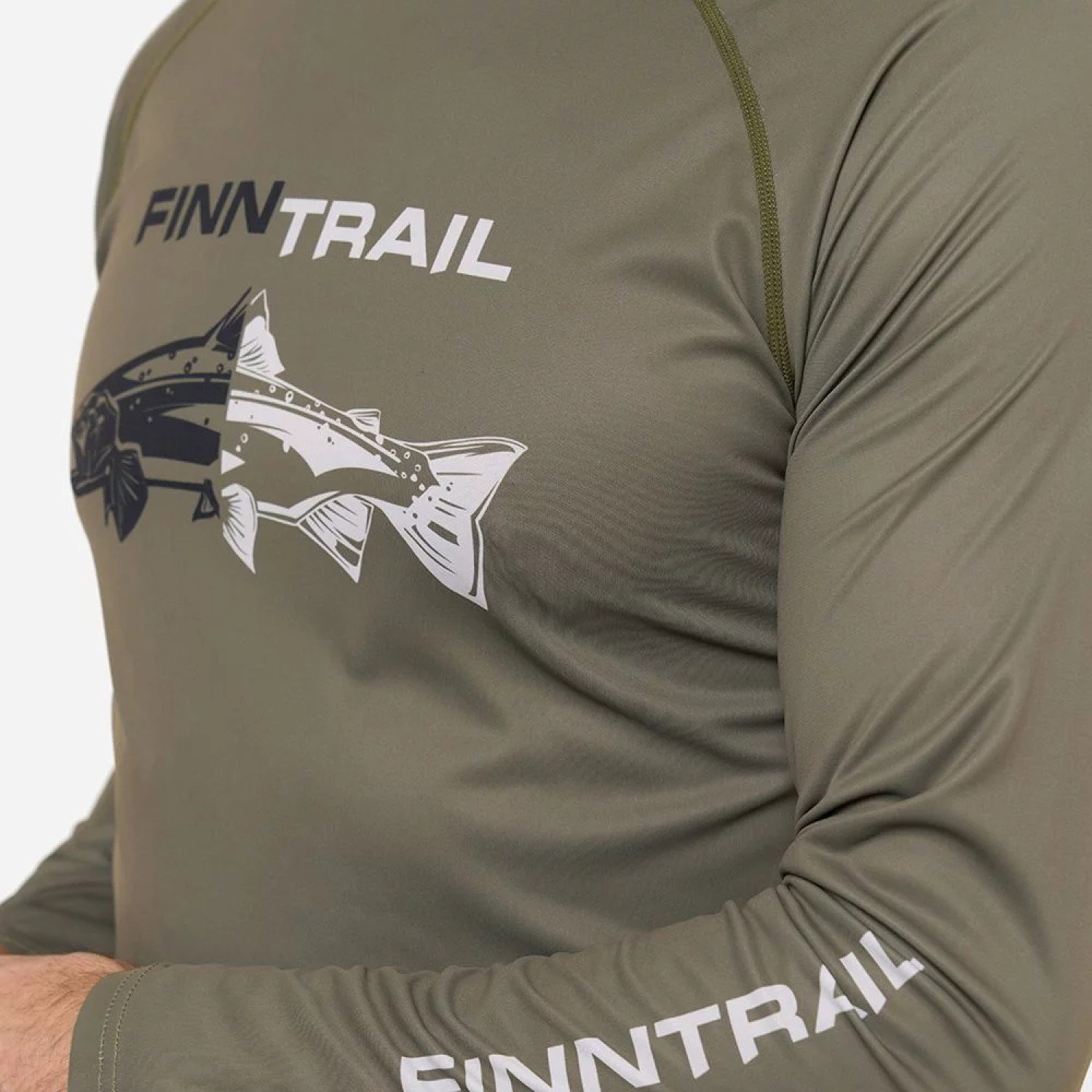 longsleeve Wave Fish 6611 Khaki XXL