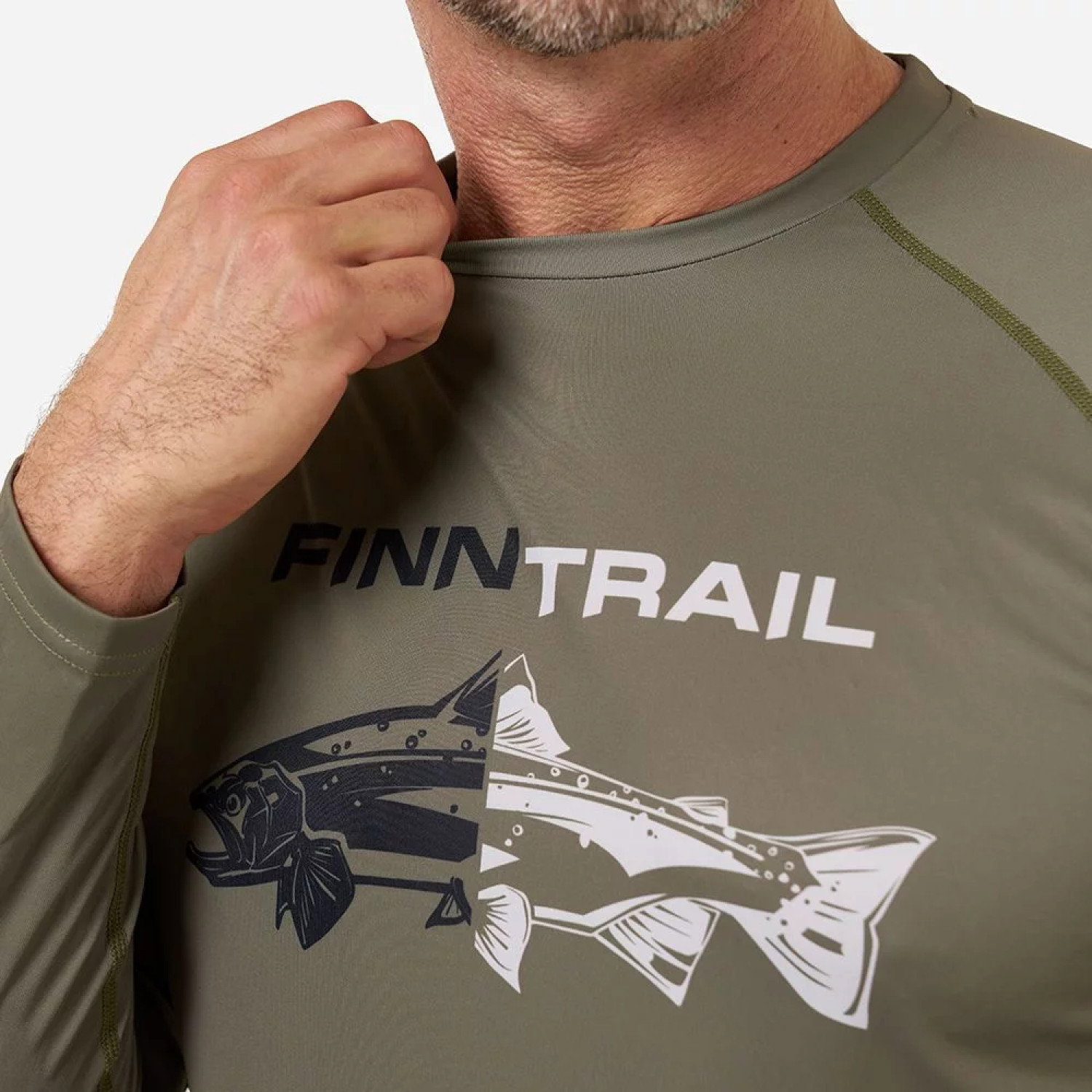 longsleeve Wave Fish 6611 Khaki XXL