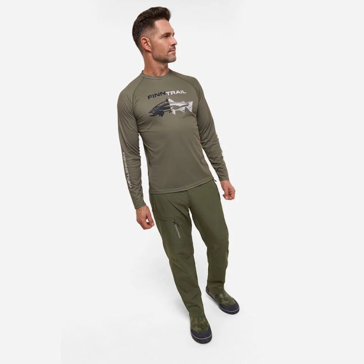 longsleeve Wave Fish 6611 Khaki XXL