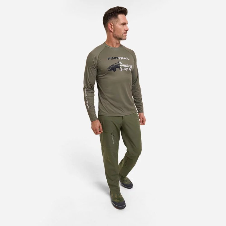 longsleeve Wave Fish 6611 Khaki XXL