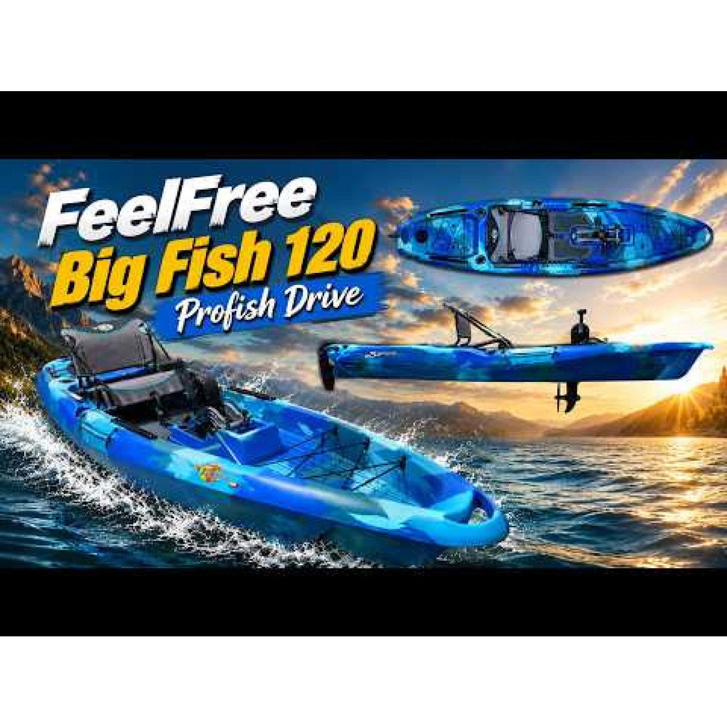 Каяк FeelFree Big Fish 120 Profish Drive 3 W000041
