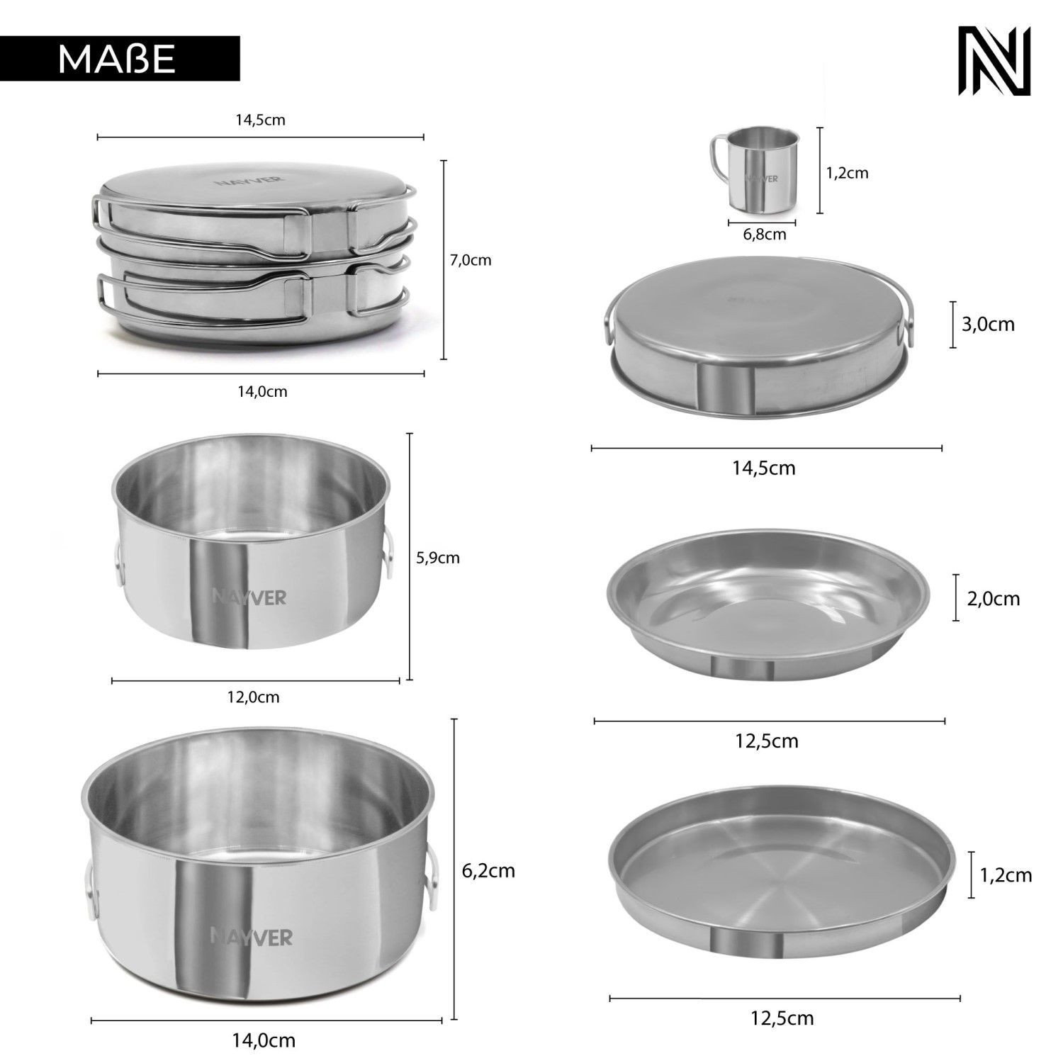 Комплект за готвене Nayver Outdoor DOM099052406