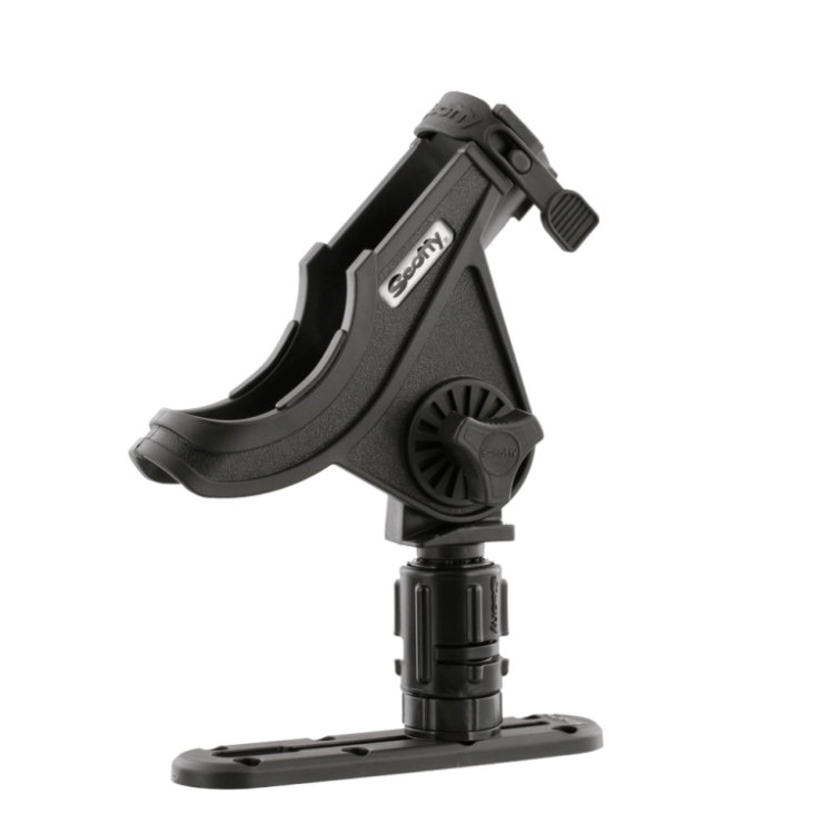 Scotty Baitcaster Spinning Rod Holder with Gear Head and Track - 282 282-BK