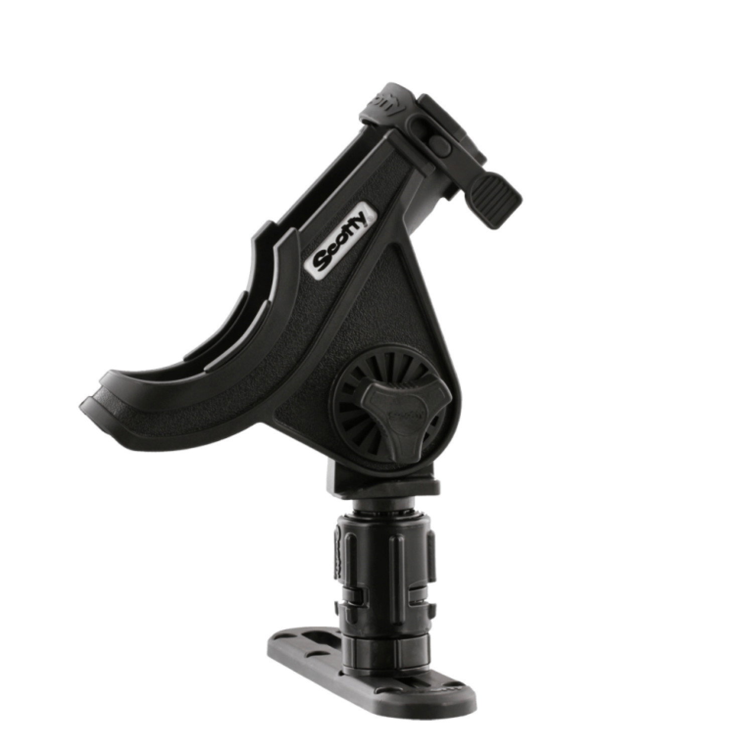Scotty Baitcaster Spinning Rod Holder with Gear Head and Track - 282 282-BK