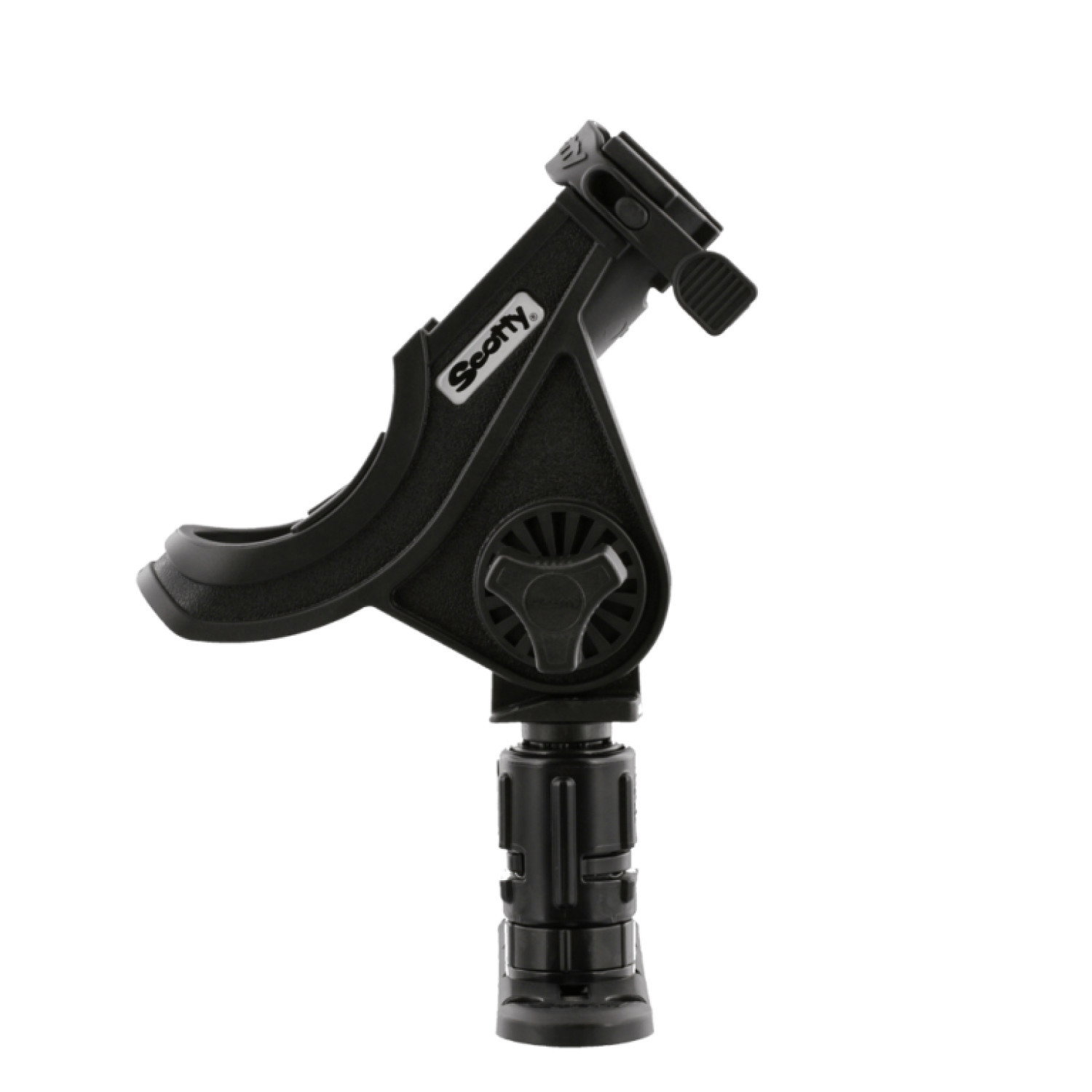Scotty Baitcaster Spinning Rod Holder with Gear Head and Track - 282 282-BK