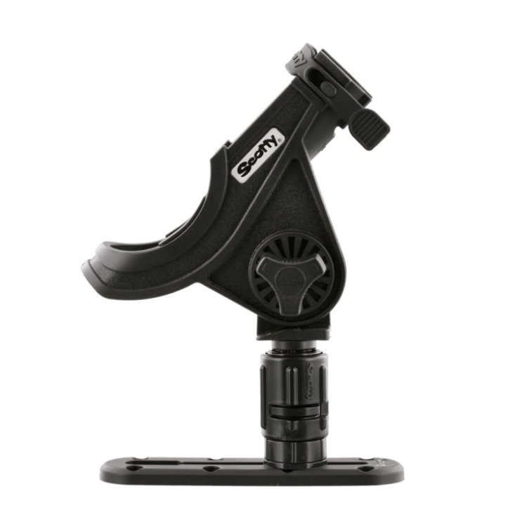 Scotty Baitcaster Spinning Rod Holder with Gear Head and Track - 282 282-BK