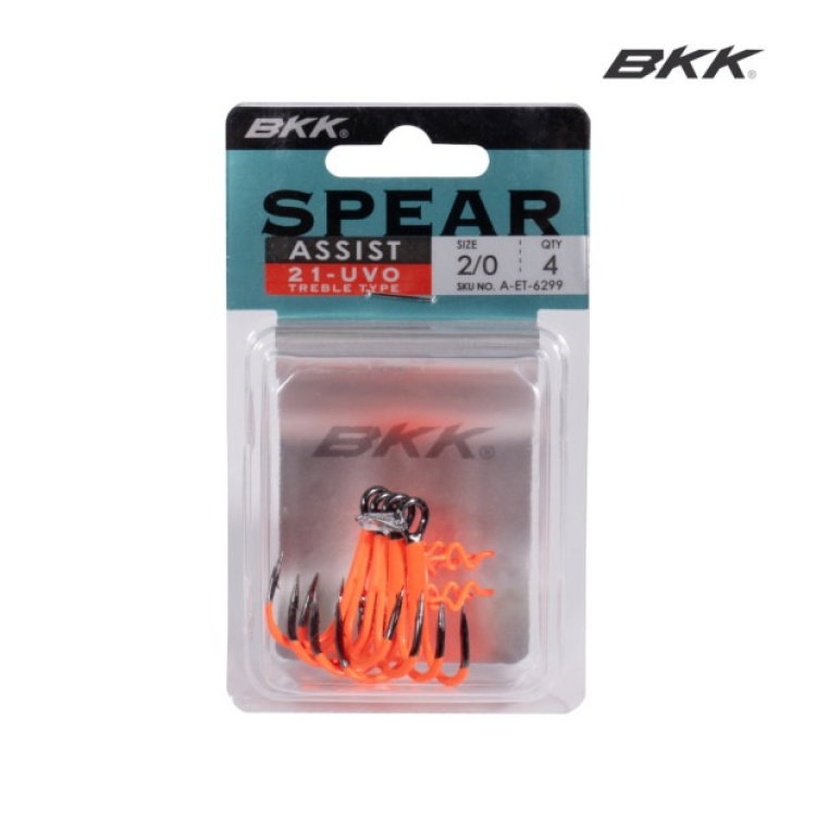 Тройни куки за силикон BKK ASSIST SPEAR-21 UVO