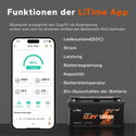 12V 100Ah H190 Deep Cycle LiFePO4 батерия с Bluetooth