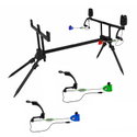 Комплект шаранска стойка със сигнализатори Fish-Xpro Luxe Rodpod-Set Complete 2-Rods RAVAV8240