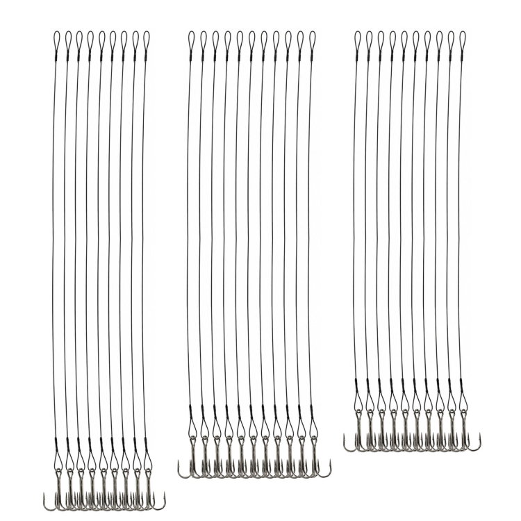 Повод за щука DLT Steel Leaders with Treble Hook on Card DLTAV4987