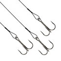 Повод за щука DLT Steel Leaders with Treble Hook on Card DLTAV4987