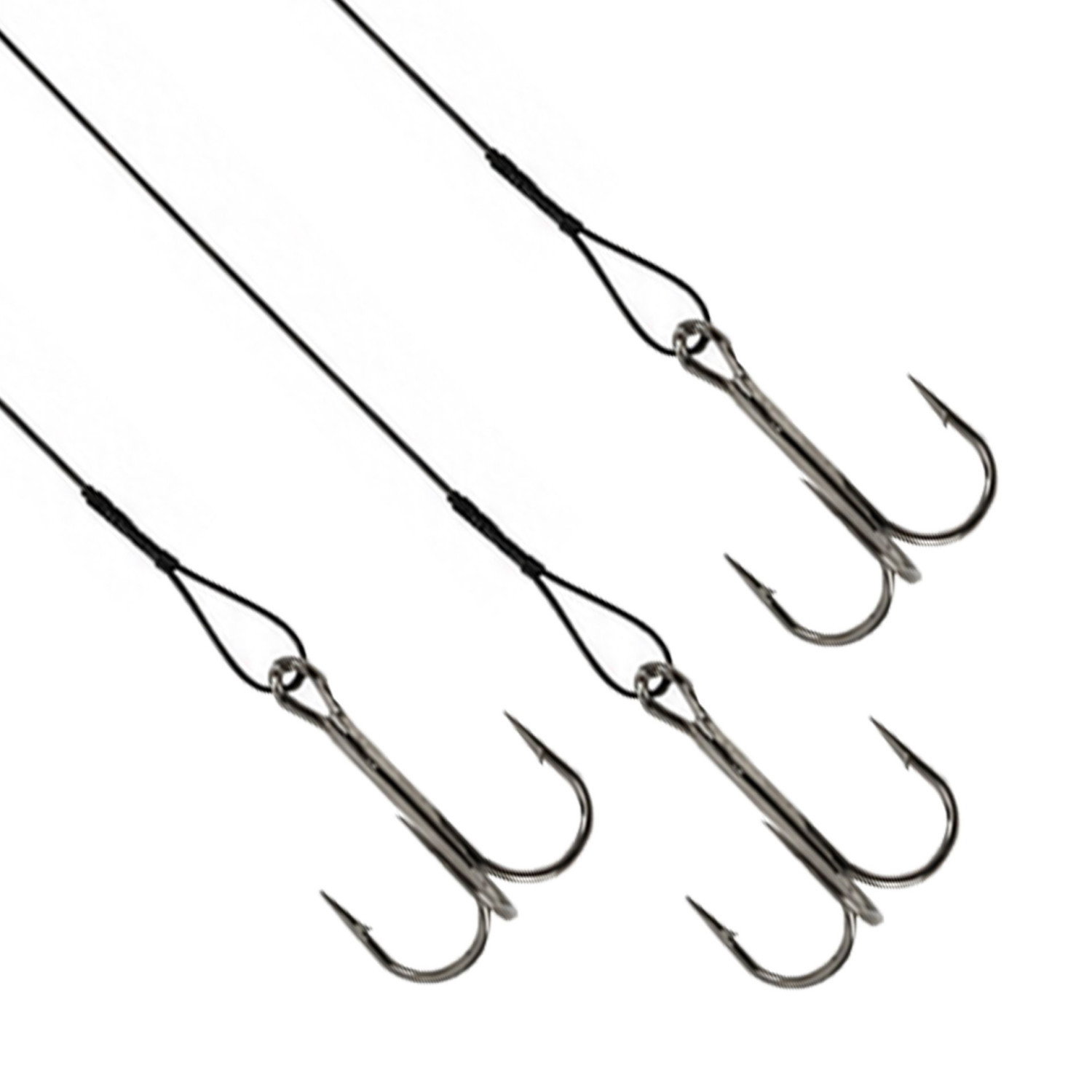 Повод за щука DLT Steel Leaders with Treble Hook on Card DLTAV4987
