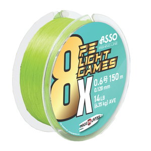 ASSO 8x LIGHT GAMES 1.0PE 150M FLUO GREEN