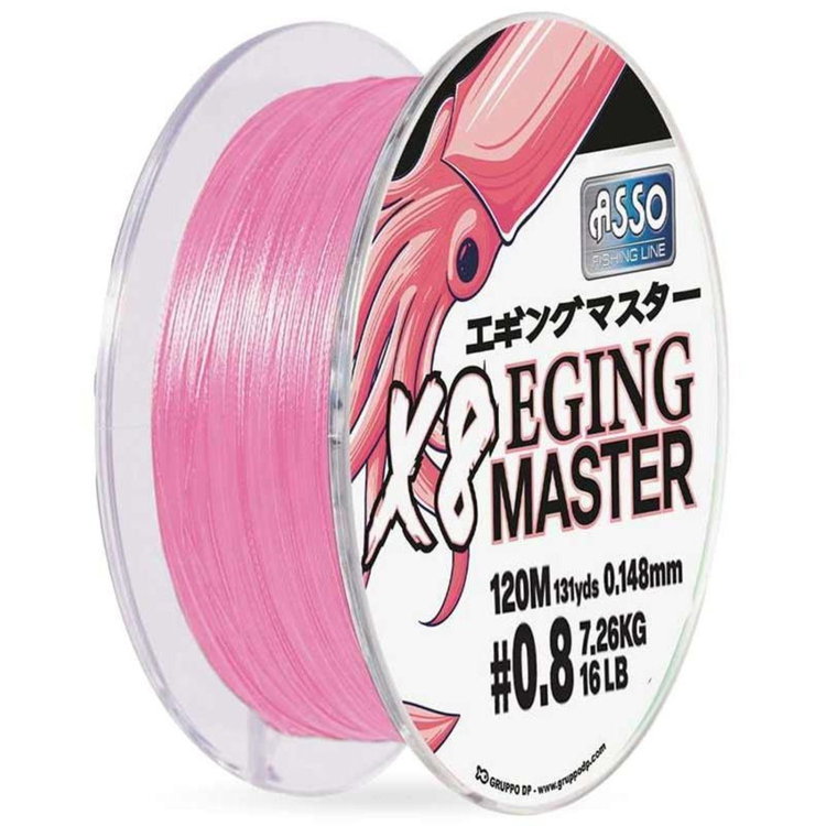 ASSO 8X PE Eging Master 0.6PE 120m PINK