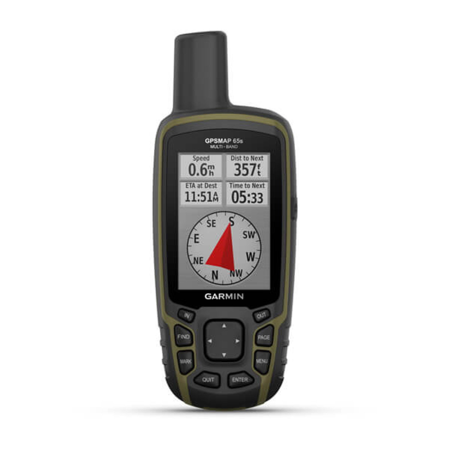 GPSMAP 65s - GPSMAP 65s с вграден алтиметър, барометър и 3-осен компас