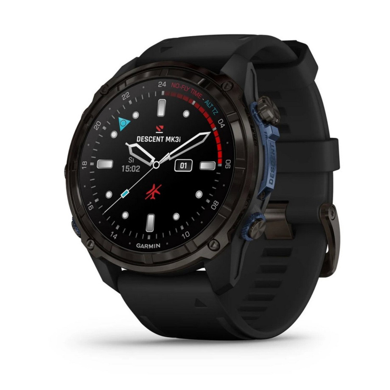 Descent™ Mk3i - 51мм - Descent™ Mk3i – 51 мм|Carbon grey DLC титан с черна силиконова каишка