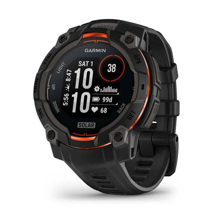 Instinct® 3 – 45 мм, Solar - Instinct 3 – 45 мм, Solar - Black с Black каишка