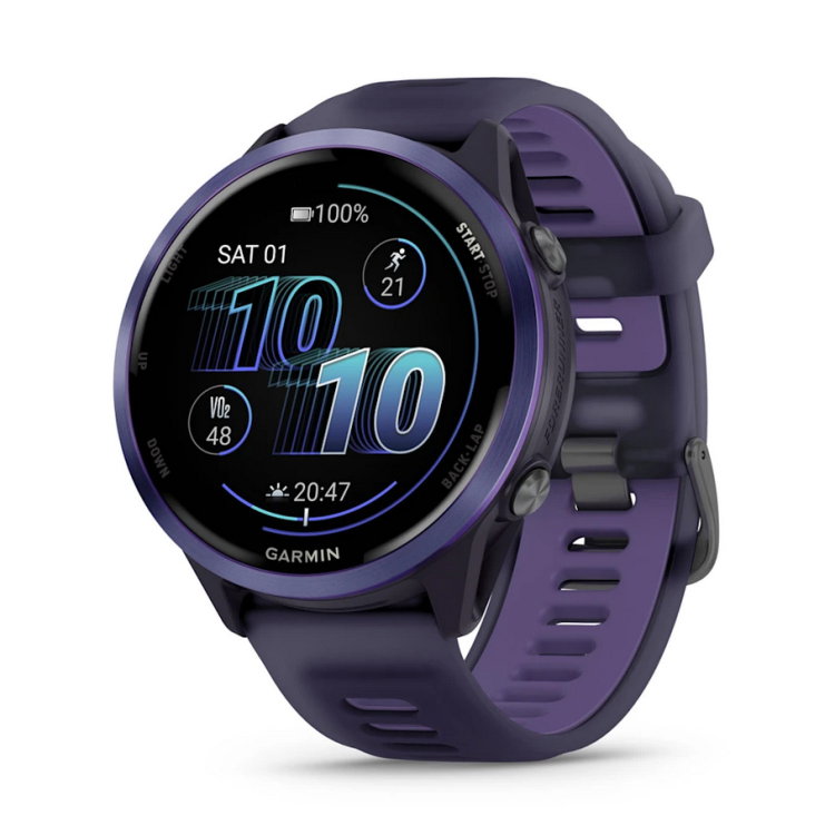 Forerunner® 570 - 47мм - Forerunner® 570 - 47мм - Indigo Aluminium с Translucent Imperial Purple/Indigo каишка