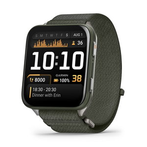 Venu® X1 - Venu® X1 -  Moss с Titanium заден капак и Moss ComfortFit найлонова каишка