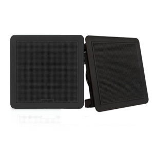 Високоговорители за вграждане, 6.5" - Високоговорител за вграждане, квадратен, черен