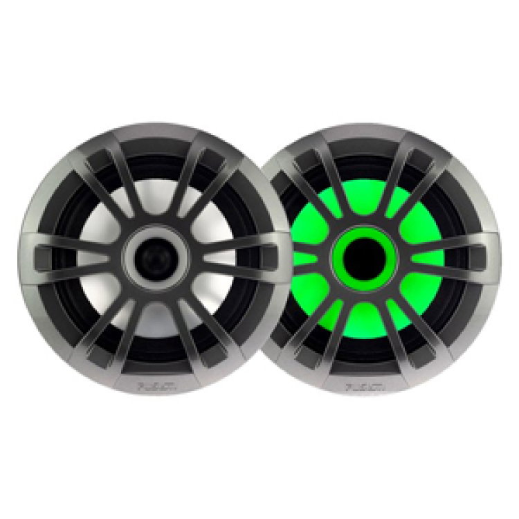 Fusion® Серия EL 6.5" 80W Морски високоговорители - EL-FL651SPG - 6.5" 80-Watt Sports Grey, с RGB LED