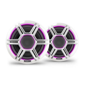 Fusion Apollo™ високоговорители - 6,5" LED морски високоговорители със спортни бели решетки