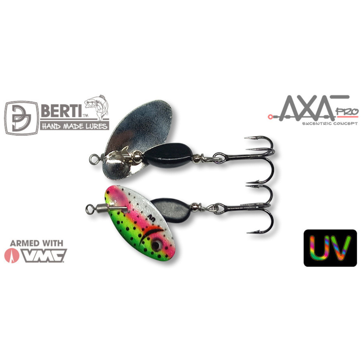 Въртяща блесна BERTI AXAT PRO ELITE UV 2.9 гр. / 22 мм.