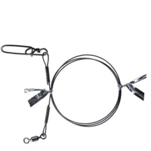 Метален повод за щука с бърза връзка BKK 7x7 WIRE LEADER 2 бр