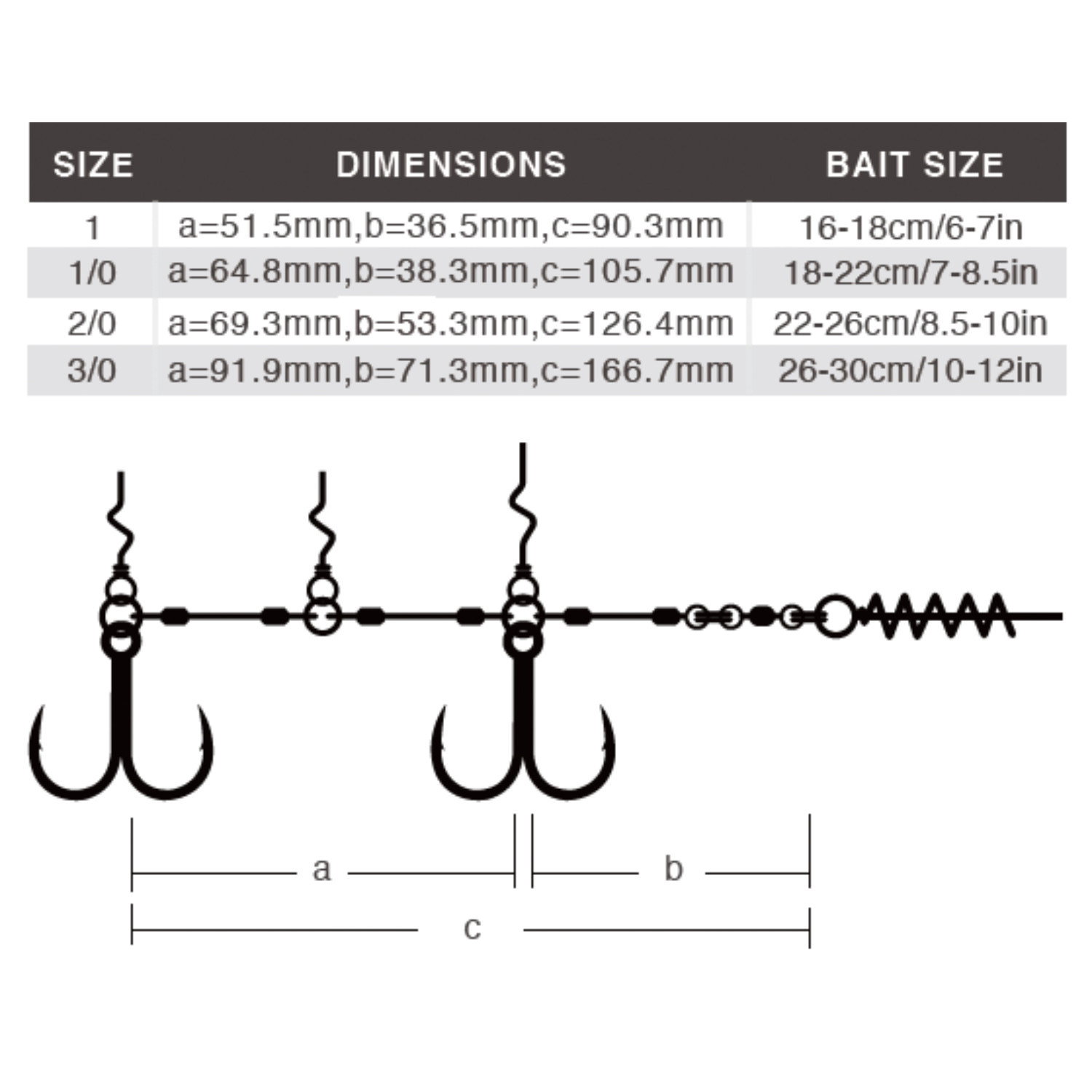 Монтаж за силиконови примамки BKK CHAIN-21 STINGER RIG