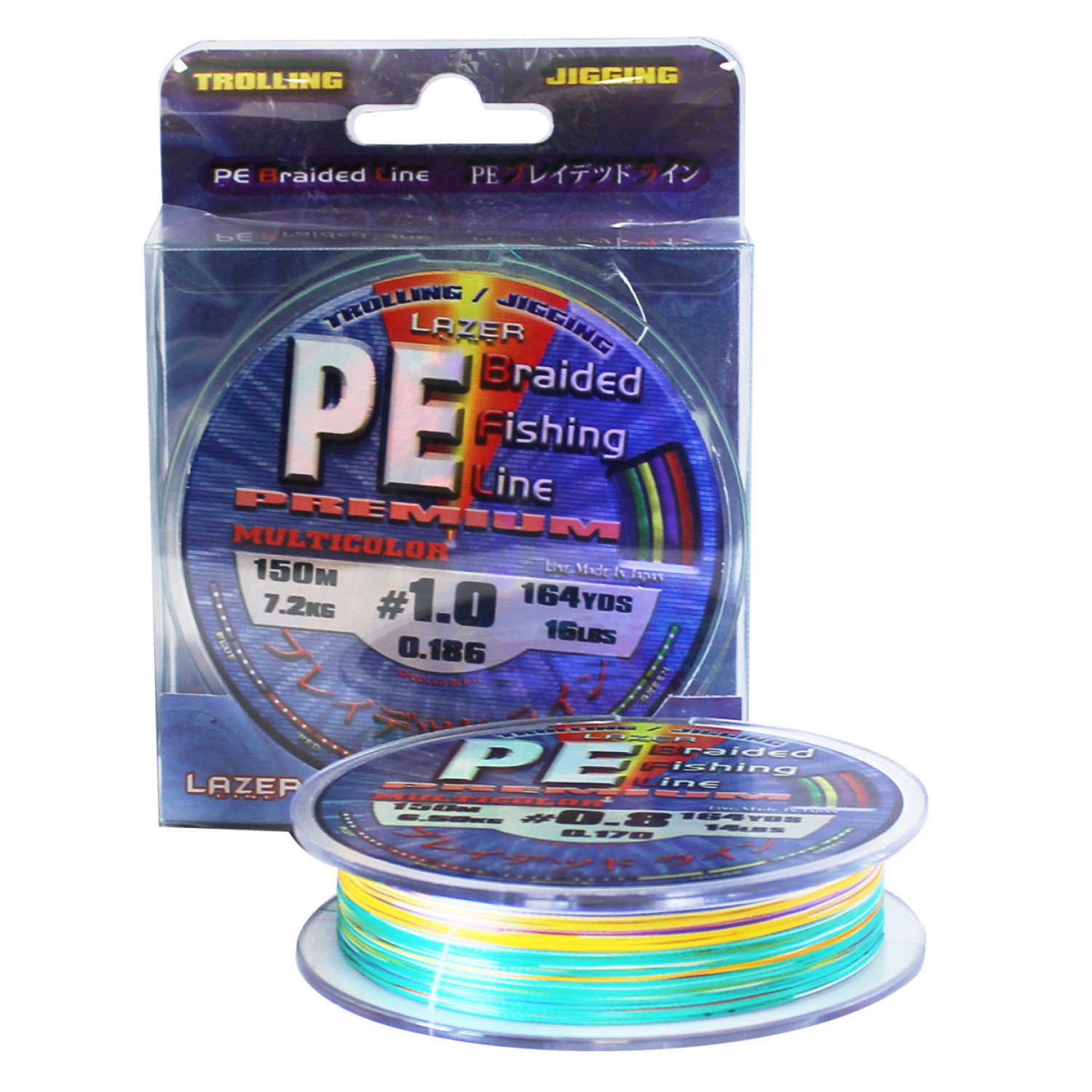 Плетено влакно Lazer PE Braid Multicolour - 150 m 928195